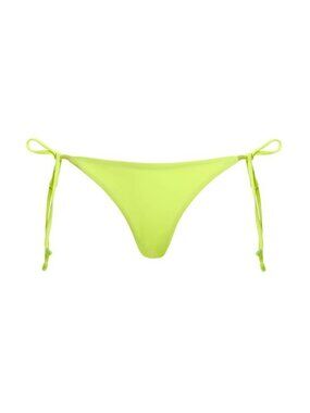 AGUA BENDITA Women's Tammy Tile Bikini Bottom Size S In Lime Green